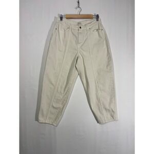 Minimalist A New Day High Rise Balloon Jeans Womens 10/30R Off White